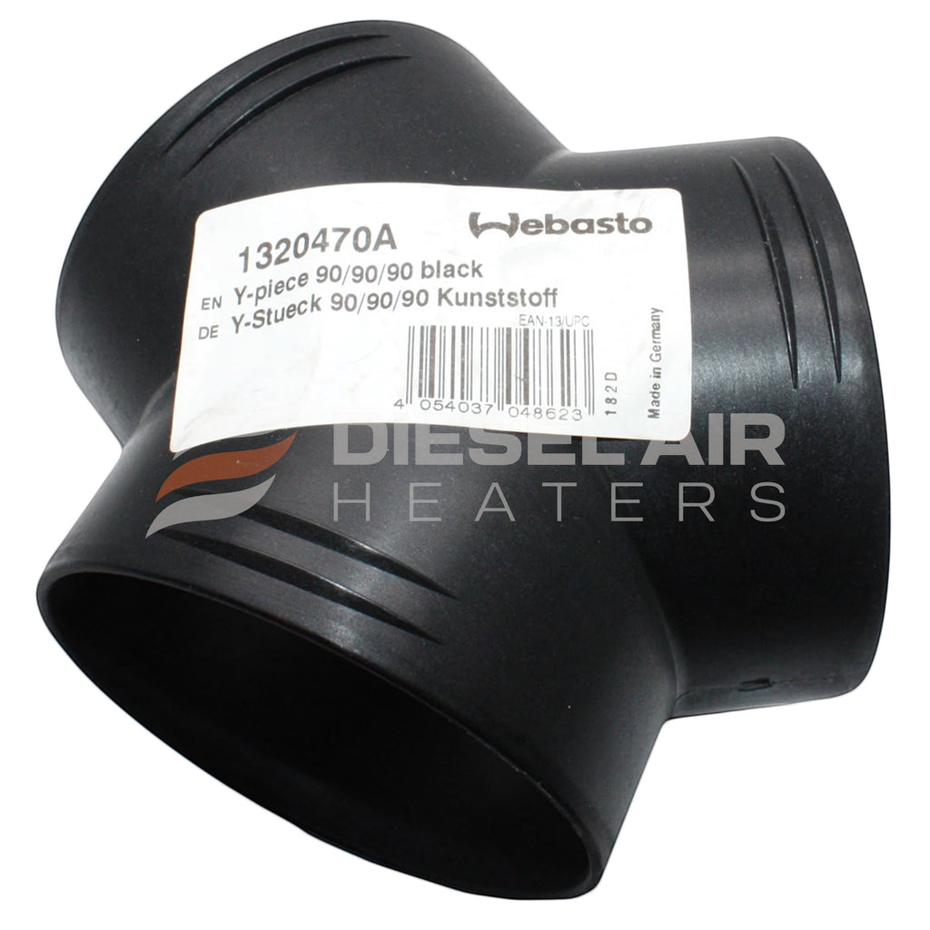 Webasto 1320470A 9009261C 90-90-90mm black Y-piece
