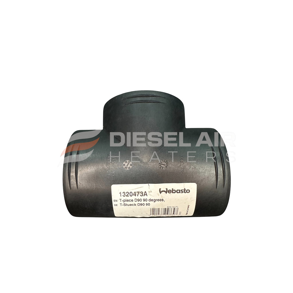 Genuine Webasto 1320473A 90mm T-piece with product label